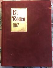 Yearbook, 1917 USC El Rodeo, University of Southern California Rare felt cover picture