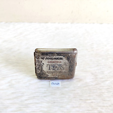 Vintage 1928 K Series 10 Dollar Bill Cigarette Case Chrome Plated Japan CG560 picture
