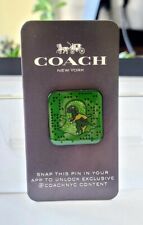 ⚡RARE⚡ COACH x SNAPCHAT QR Code Coach Rexy Pin *NEW SEALED* LIMITED EDITION 🦄 picture