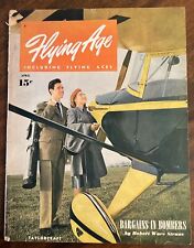 Flying Age April 1946 Magazine Bargains in Bombers Vintage Aviation Airplanes picture