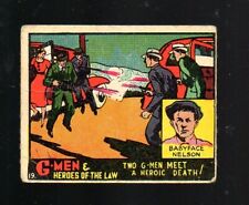 1936 G-Men and Heroes of the Law - Card # 19 - Babyface Nelson picture
