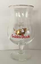 GULDEN DRAAK  BELGIAN ALE TULIP BEER GLASS 25 CL ~ GOLDEN DRAGON MOTIF picture