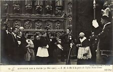 CPA Alfonso XIII in PARIS Church of Notre-Dame SPANISH ROYALTY (1241930) picture