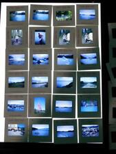 Vintage 1977 Alaska Lot 42 35mm Film Slides Photos Fishing Camping Glacier Boat picture