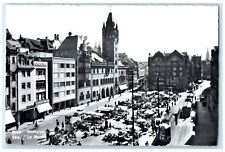 c1950's Basel Marketplace Bale Le Marche Switzerland RPPC Photo Postcard picture