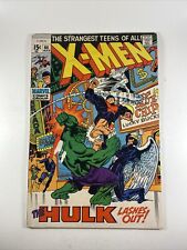 X-Men #66 Hulk appearance Last story with original X-Men Marvel Comics 1970  picture