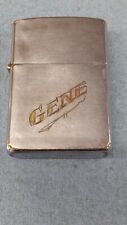 1964-65 Zippo lighter Gene Engraved Into Case Pat. 2517191 No Major Dents Works picture