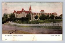 Sackville New Brunswick-Canada, Allison Ladies College, Vintage c1906 Postcard picture