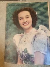 Jane Powell SUNDAY NEWS 8/13/44  OLD HOLLYWOOD 1940s original Portrait picture