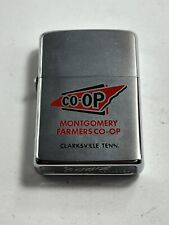 Vintage 1970 Zippo Lighter CO-OP MONTGOMERY FARMERS CO-OP CLARKSVILLE, TENN. picture