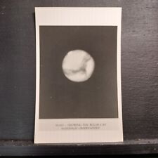 RPPC • MARS POLAR CAP • PLANETARY VIEW • McDonald Observatory TX Postcard UNP picture