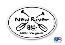 New RIver Crossed Paddle Sticker picture