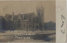 PENNSBURG, PA.~RPPC~REAL PHOTO~ST. MARK'S LUTHERAN CHURCH~1906 picture