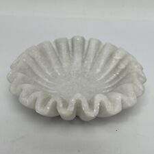 Marble Ruffle Bowls, Decorative Marble Ruffle Bowl, Marble Jewelry Bowl, Urli picture