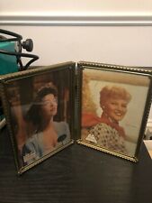 Vintage 1950's 5 x 7 Metalcraft Picture frame Patti Page Ava Gardner inserts picture
