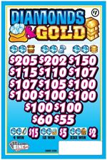 NEW pull tickets DIAMONDS & GOLD - Instant Tabs picture