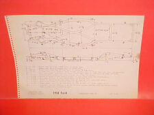 1958 FORD FAIRLANE 500 SUNLINER CONVERTIBLE ONLY FRAME DIMENSION CHART picture