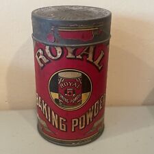 Antique Royal Baking Powder 1 lb. Tin Embossed Lid picture