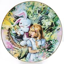 Alice In Wonderland Alice And The White Rabbit Royal Cornwall Plate #7864 1979 picture
