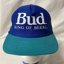 Vintage 80's Budweiser Bud King Of Beers Snapback Trucker Hat Cap Stylemaster picture