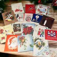 Vintage Lot 14 1940s Christmas Holiday Cards (Ephemera) picture