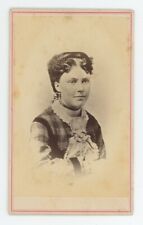Antique CDV Circa 1870s Beautiful Woman in Stunning Dress Chandler Marshfield MA picture