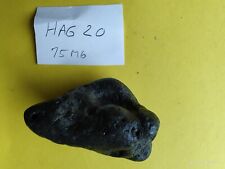 Rare Black Hag Witch Hex Black Angel Wings Fairy Stone No holes 75 gr picture