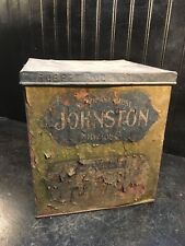 VTG Biscuits Tin ROBERT A JOHNSTON CO Biscuits Milwaukee WISC. Corn Flake Box picture