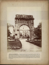 France, Aix-en-Provence, Arc de Campanus vintage albumen print albumin print picture