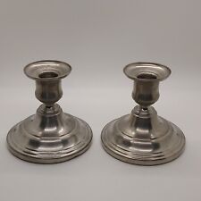 Pair Of International Pewter 27715 Candle Holders 4
