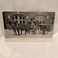 Antique Post Card Fireman’s Rescue Engine Co. 2  Jamestown , N.Y.  1900 picture