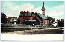 St. Patrick Church Parsonage Johnstown New York Parish Building Postcard picture