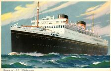 Cunard M.V. Britannie Postcard picture