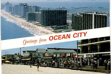 Vintage Ocean City Postcard: Nostalgic Greetings & Collectible Stamps picture