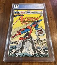 ACTION COMICS # 456 DC Feb 1976 JAWS SHARK HOMAGE COVER GREEN ARROW PGX graded picture