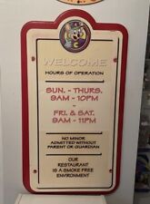 Chuck E Cheese Welcome Sign vintage RARE HTF picture