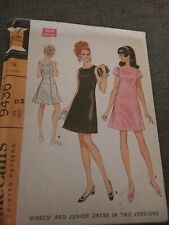 1968 McCALL'S #9436 - LADIES FABULOUS ( 2 STYLE ) EVENING DRESS PATTERN  S12 B34 picture