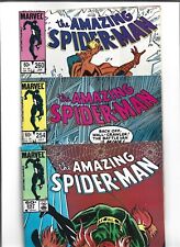 **WOW HOT** MARVEL AMAZING SPIDER-MAN LOT OF 3 COPPER AGE COMICS #'s254/257/260 picture