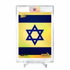 FLAG OF ISRAEL 1948 Card 2023 GleeBeeCo Holo History #FL19 - NICE *GOLD* 1/1 picture