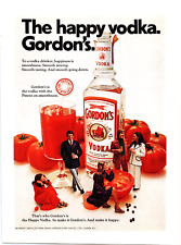 Vintage 1972 Gordon's Vodka The Happy Vodka Bloody Mary Print Ad Advertisement picture