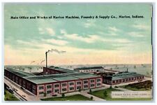 c1910 Main Office Works of Marion Machine Foundry & Supply Indiana IN Postcard picture
