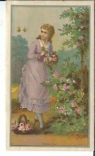 BB-153 NY, Co-Operative Dress Association Victorian Trade Card Pretty Girl Shoo picture