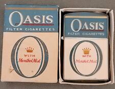 Vintage Oasis Cigarettes Advertising Lighter, Unfired, Mint In Box, Continental picture