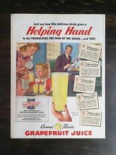 Vintage 1945 Florida Grapefruit Juice Full Page Original Ad 324 picture