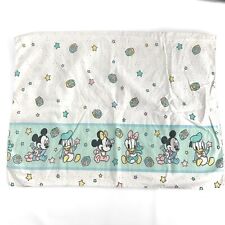 Vintage Dundee? Disney Babies Blanket Mickey Minnie Receiving Flannel Pastel 38