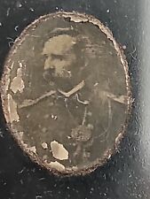 General George A. Custer-GEM TINTYPE/FERROTYPE 9th Plate In Half Case picture