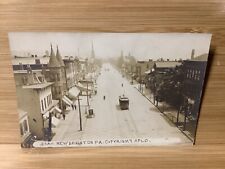 C. 1910 Scarce Real Photo Postcard Of 3rd Avenue - New Brighton Pennsylvania picture