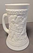 Vintage Fenton Satin White Milk Glass Stein Mug USA Bicentennial picture