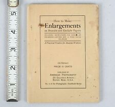 1903 How To Make Photo Enlargements American Photography Handbook Series Book picture