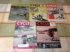 5 Vintage Cycle & Motorcyclist Motorcycle Magazines 1955-1962 picture